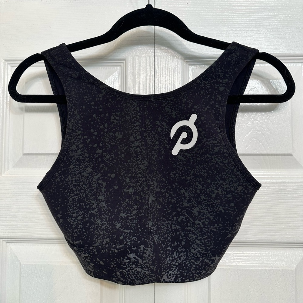 Lululemon x Peloton Energetic Edge Cropped Tank - Black Size 6